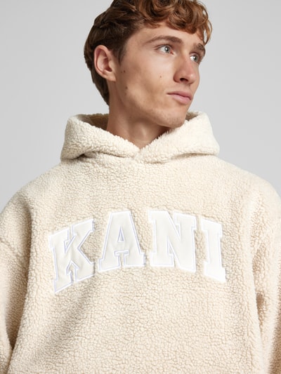 KARL KANI Hoodie met labelpatches Zand - 3