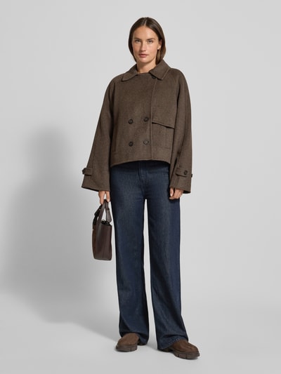 OPUS Jacke aus Woll-Mix Modell 'Haili' Hellbraun 1