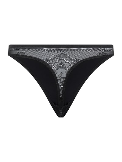 SCHIESSER Slip mit Spitzeneinsatz Modell 'INVISIBLE LACE' Black 2