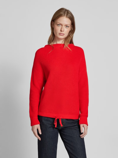 Jake*s Casual Oversized Strickpullover aus Viskose Rot 4