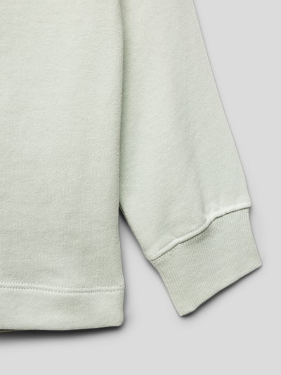 Mango Sweatshirt mit Motiv-Stitching Modell 'maison' Mint 2