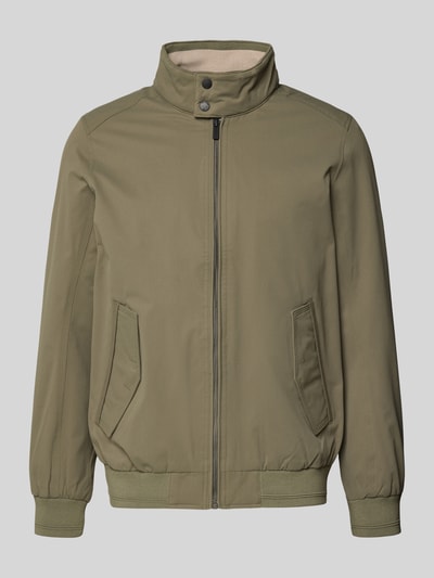 Tom Tailor Regular Fit Blouson mit Stehkragen Oliv 2