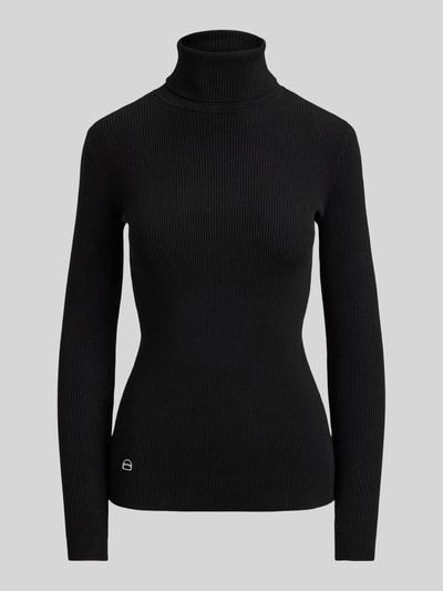 Lauren Ralph Lauren Slim fit coltrui van mix van katoen en modal Zwart - 2