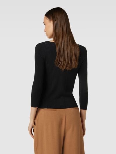 Marc Cain Longsleeve aus Viskose-Mix mit 3/4-Arm Black 5