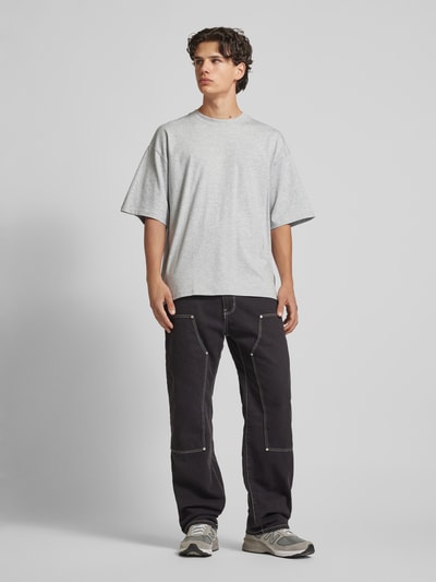 REVIEW Essentials oversized T-shirt  Lichtgrijs gemêleerd - 1