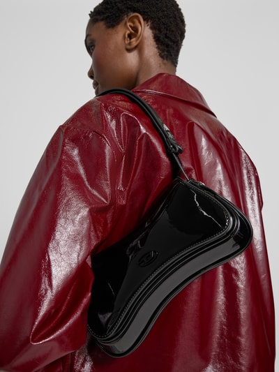 Diesel Shoulder Bag mit Reißverschlussfach Black 1