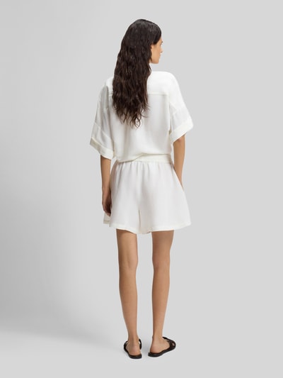 BOSS Orange Relaxed Fit Shorts aus Leinen-Viskose-Mix Modell 'TALLAN' Offwhite 5