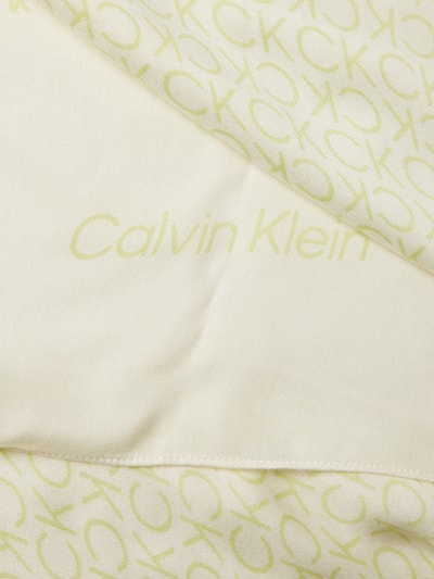 CK Calvin Klein Sjaal met labeldetails, model 'GEO MINIMAL' Lichtgroen - 2