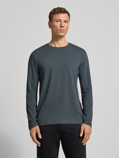 Christian Berg Men Shirt met lange mouwen en geribde ronde hals Flanel - 4