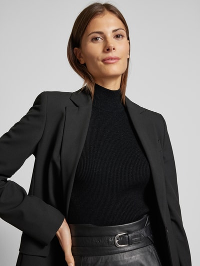 MaxMara Leisure Strickshirt mit Stehkragen Modell 'ALCE' Black 3