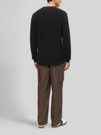 s.Oliver RED LABEL Regular Fit Strickpullover aus reiner Baumwolle mit Rundhalsausschnitt Black 4