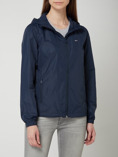 Tommy Jeans Windbreaker met capuchon Marineblauw - 4