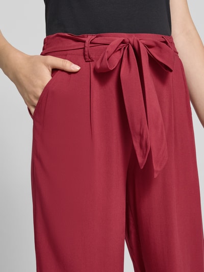 Only Weite Hose aus reiner Viskose Modell 'NOVA LIFE' Bordeaux 3