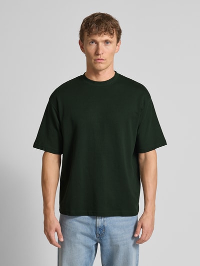 SELECTED HOMME T-shirt o luźnym kroju z mieszanki bawełny Oliwkowy 4