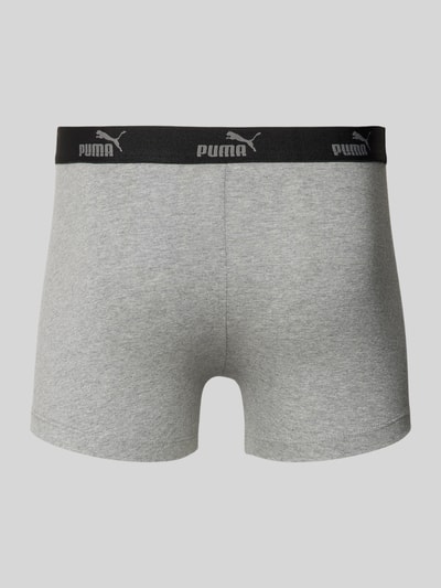 Puma Boxershorts mit elastischem Label-Bund Modell 'SOLID' im 4er-Pack Black 3