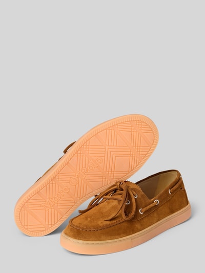 Marc O'Polo Loafersy z czystego nubuku bydlęcego Model 'KARA 1B' Koniakowy 4