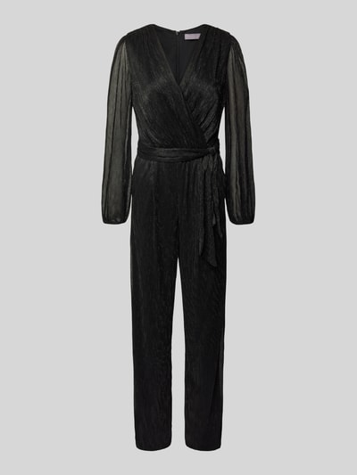 Christian Berg Cocktail Jumpsuit in Wickel-Optik Black 2