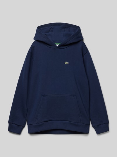 Lacoste Hoodie met logopatch Marineblauw - 1