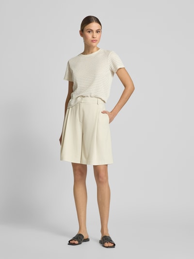 Jake*s Collection Relaxed Fit Shorts mit Bundfalten Kitt 1