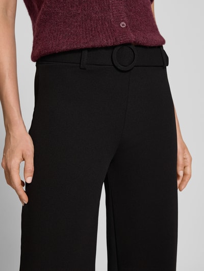 ZABAIONE Stoffhose mit Gürtel und Eingrifftaschen Black 3