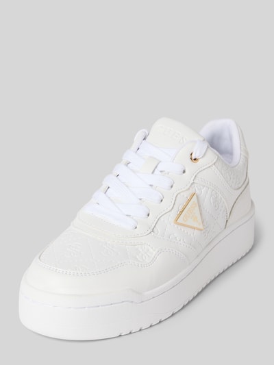 Guess Sneaker mit Logo-Applikation Modell 'Miram' Weiss 1