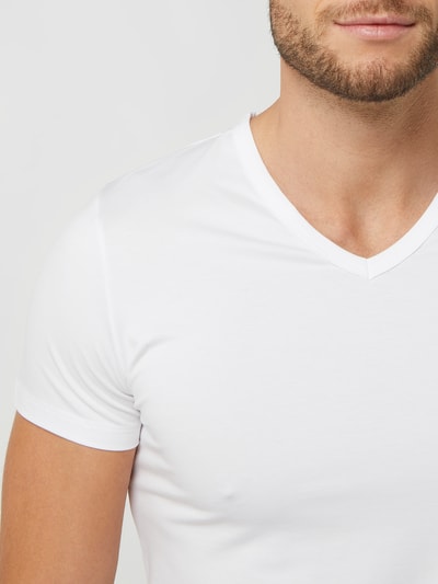 HOM T-Shirt mit Modal-Anteil  Weiss 3