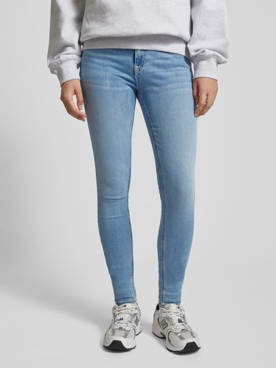 Tommy Jeans Skinny Fit Jeans im 5-Pocket-Design Modell 'NORA' Hellblau 4