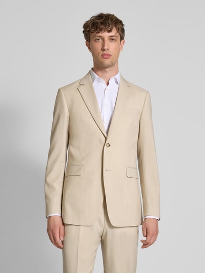 Tiger of Sweden Slim Fit 2-Knopf-Sakko mit Pattentaschen Modell 'Justin' Sand 4