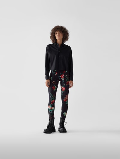 R13 Leggings mit floralem Muster Black 1