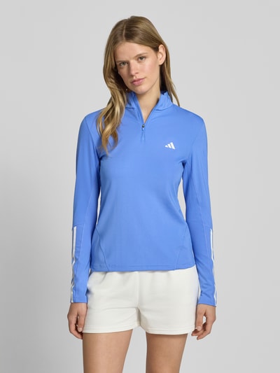adidas Sportswear Shirt met lange mouwen en opstaande kraag Blauw - 4