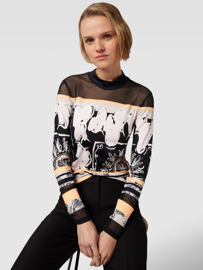 Sportalm Longsleeve mit Allover-Print und Rundhalsausschnitt Koralle 3