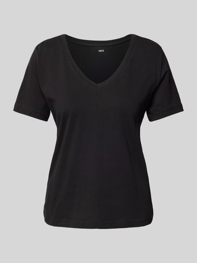 Mango T-Shirt mit V-Ausschnitt Modell 'CHALAPI' Black 2