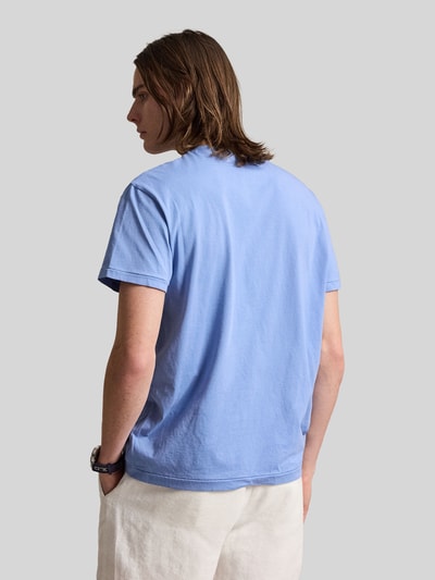Polo Ralph Lauren Loose Fit T-Shirt aus reiner Baumwolle Hellblau 4