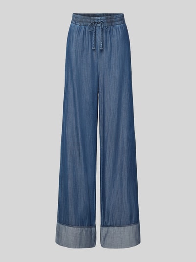 Produktfoto, Loose Fit Jeans mit Viskose-Anteil Modell 'Wilke' von FREE/QUENT in Blau, elastischer Bund, Tunnelzug, Lyocell-Viskose-Mix, fixierte Beinabschlüsse, glatte Textur
