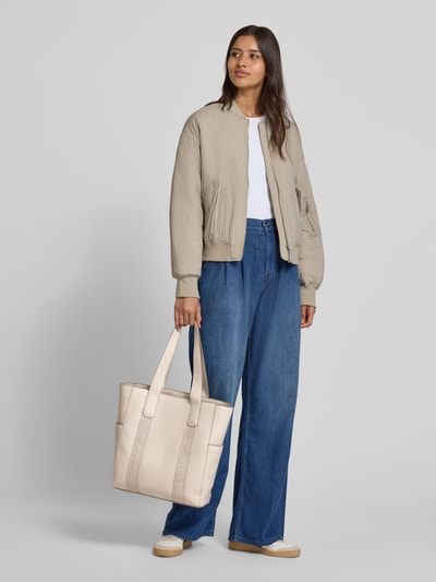 CK Calvin Klein Torebka z detalami z logo model ‘WEBBING’ Beżowy 1