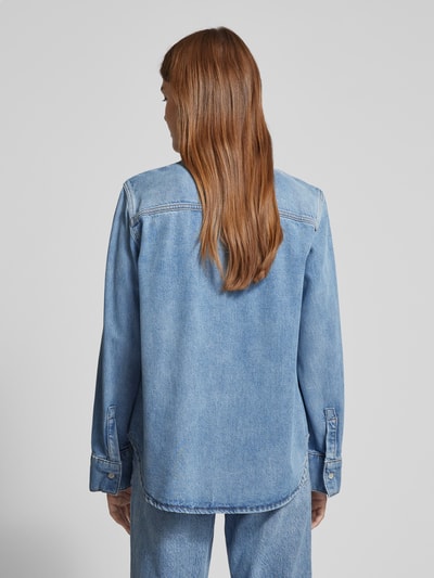 Marc O'Polo Jeansbluse mit Knopfleiste Hellblau 5