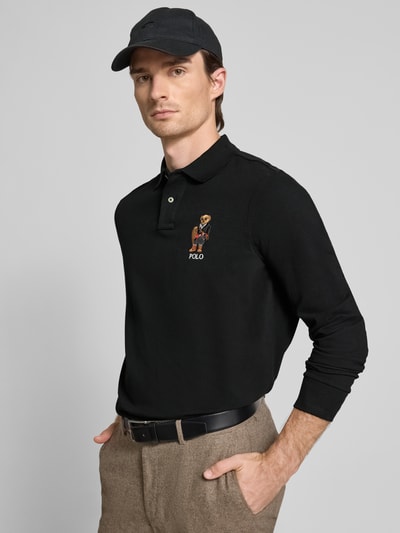 Polo Ralph Lauren Classic Fit Poloshirt mit Label-Stitching Black 3