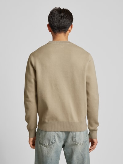 Jack & Jones Strickpullover mit Label-Print Modell 'VESTERBRO' Beige 5