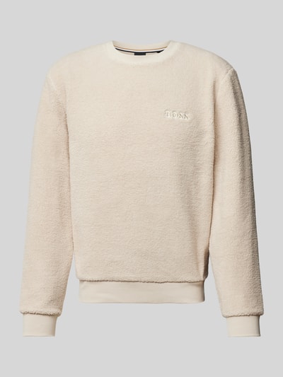 BOSS Sweatshirt mit Label-Detail Modell 'Contem' Offwhite 2