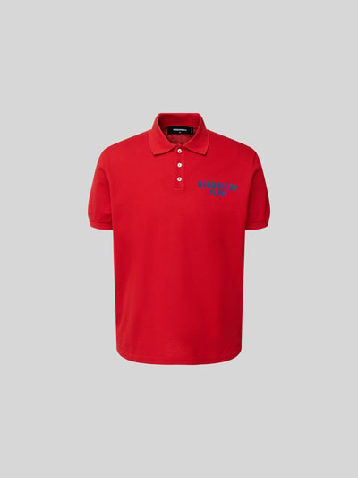 Dsquared2 Regular Fit Poloshirt aus Baumwolle Rot 1