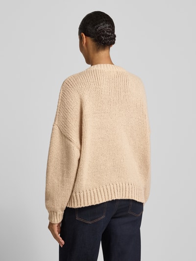 Apricot Strickpullover mit gerippten Abschlüssen Sand 5