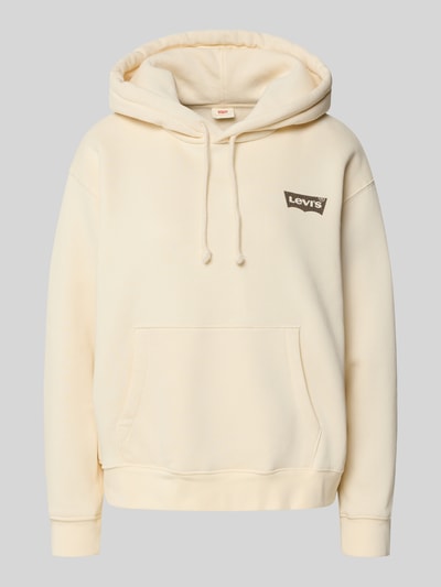 Levi's® Hoodie met labelprint Ecru - 2