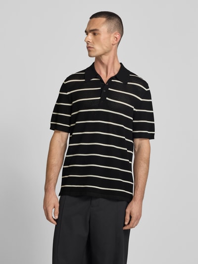 Filippa K Poloshirt aus Viskose-Mix Black 4