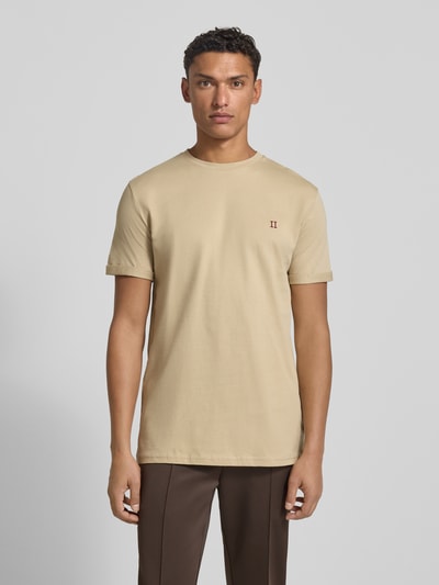 Les Deux T-shirt met ronde hals, model 'Norregaard' Zand - 4