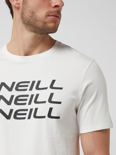 ONeill T-shirt z bawełny model ‘Triple Stack’  Biały 3