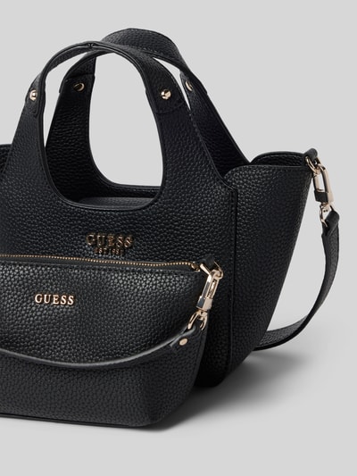 Guess Handtasche mit Label-Applikation Modell 'HELINA' Black 2