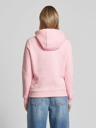 Tommy Jeans Regular fit hoodie met labelprint Felroze - 5