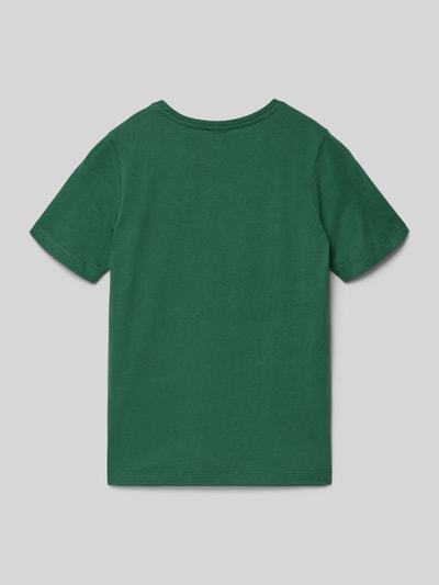Productfoto, Regular Fit T-shirt uit puur katoen van s.Oliver RED LABEL, look: effen, jersey materiaal, groene kleur, korte mouw.