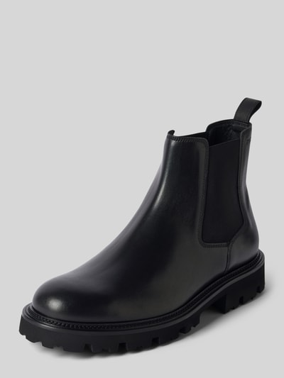 BOSS Chelsea Boots aus Leder mit Zugschlaufe Modell 'Julyo' Black 1