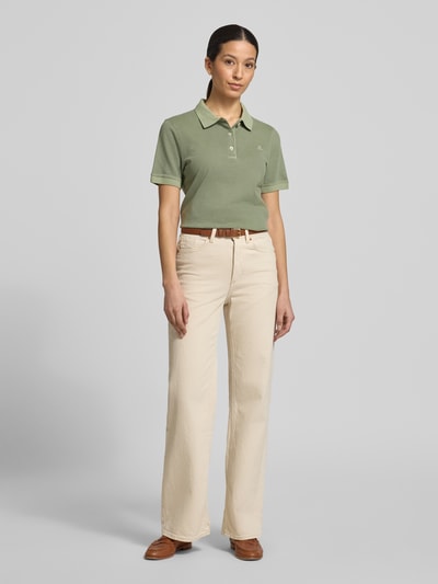 Marc O'Polo Regular Fit Poloshirt aus Baumwoll-Mix Hellgruen 1